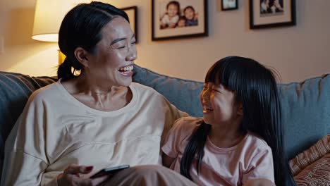 mother and daughter enjoying time together