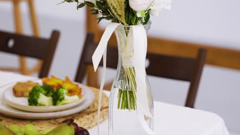 banquete de bodas decorado