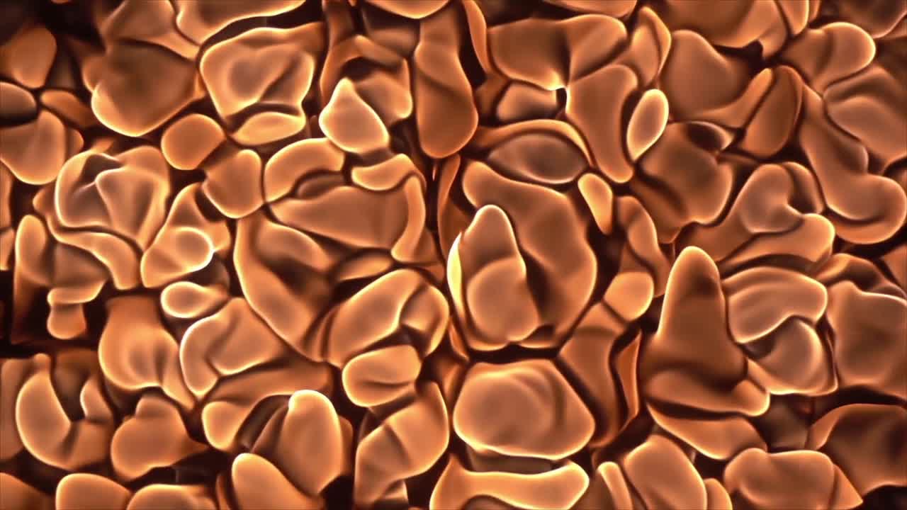 Sfondo astratto dinamico di forme organiche luminose