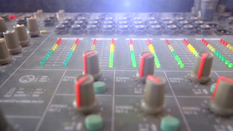 mixing console for music festival concert