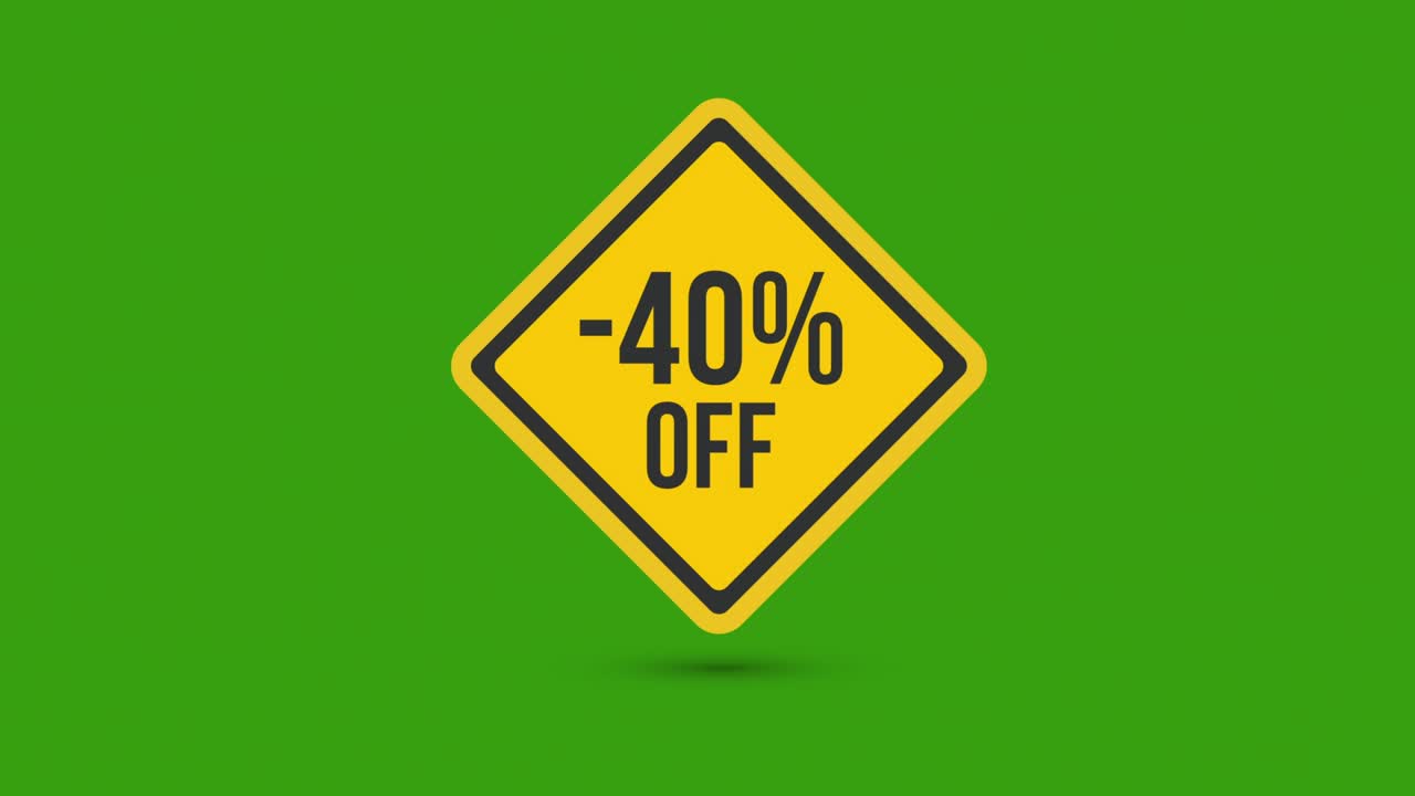 -40% de descuento en las señales amarillas