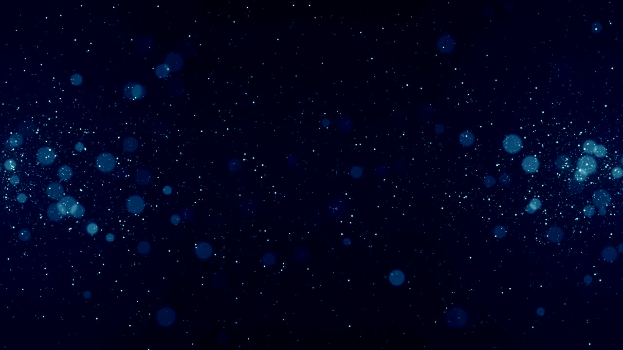Particles Blue dust abstract light bokeh motion titles cinematic ...