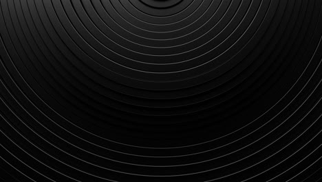 background of black rings moving in waves. loop animation