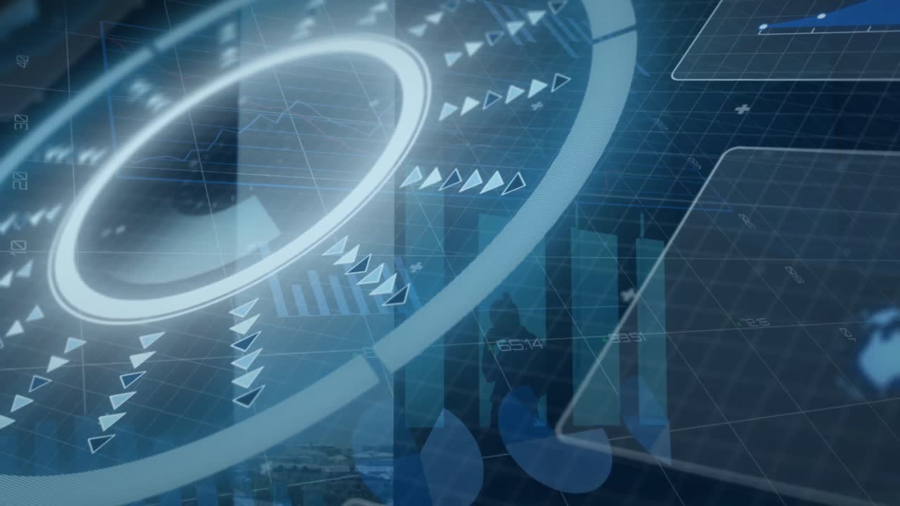 둥근 스캐너의 애니메이션과 스마트폰에서 말하는 사람에 대한 통계적 데이터 처리