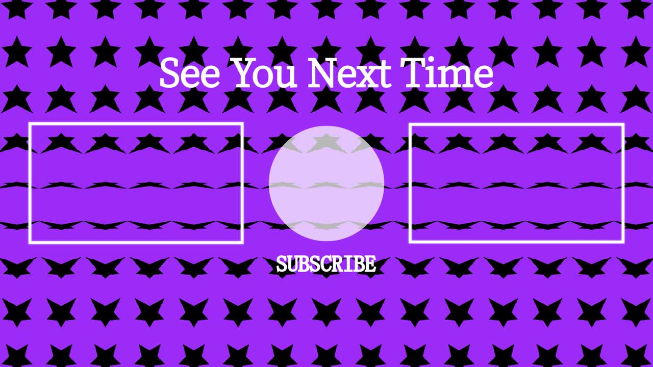 스타 웨이브 엔드 카드 엔딩 스크린 모션 그래픽