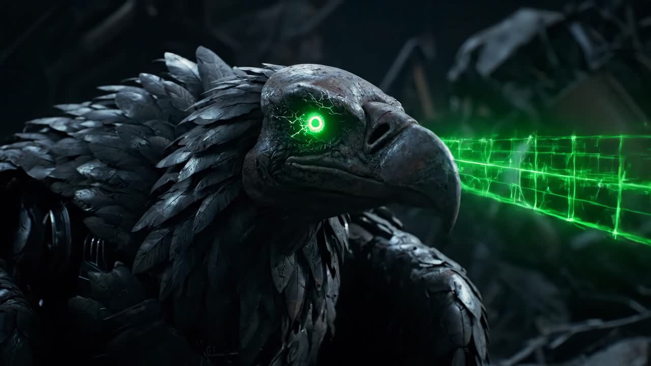 Mechanical Vulture Creature
