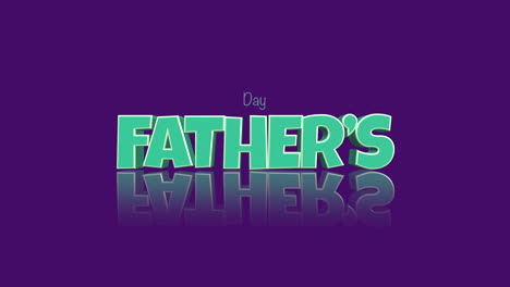 Cartoon-green-Fathers-Day-text-on-purple-gradient