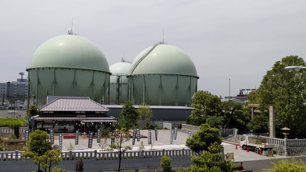 일본에서 가스 크, 도쿄 풍경 2022