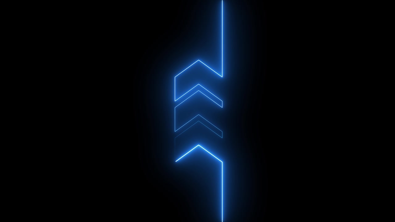 Frecce blu luminose