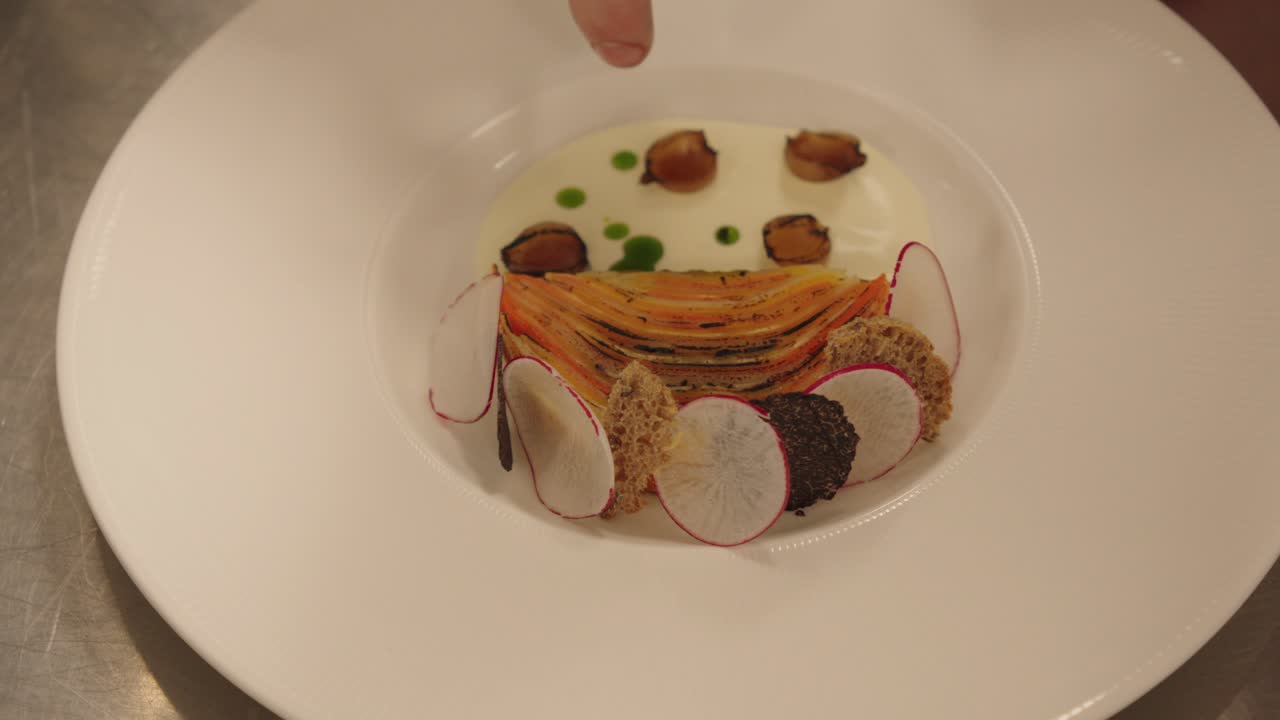 Delicious flavoursome tasty meal, chef presentation, vegetarian recipes