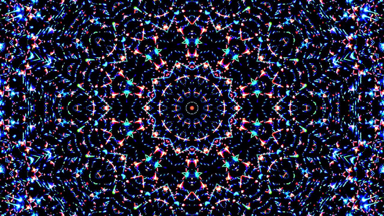 líneas coloridas ondas brillantes forma fondo caleidoscopio resumen