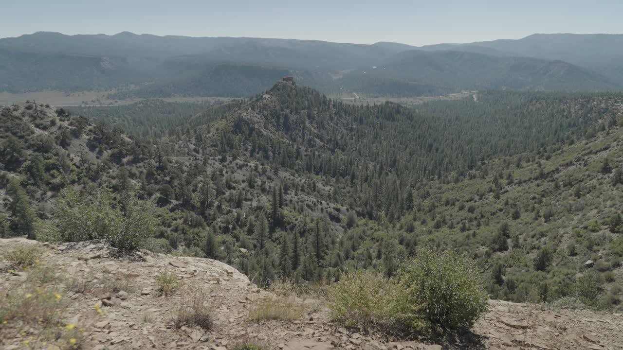 Scenic Mountain Landscape with Forest and Valley