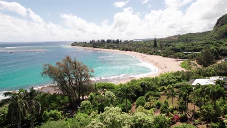 kauai hawaii ha'ena beach filmati da drone