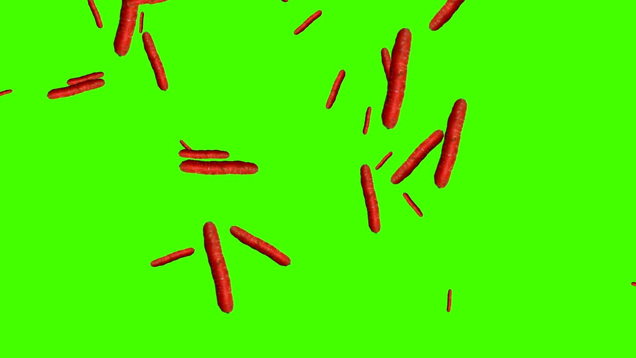 овощи падают анимация хрома ключевой элемент петли, морковь