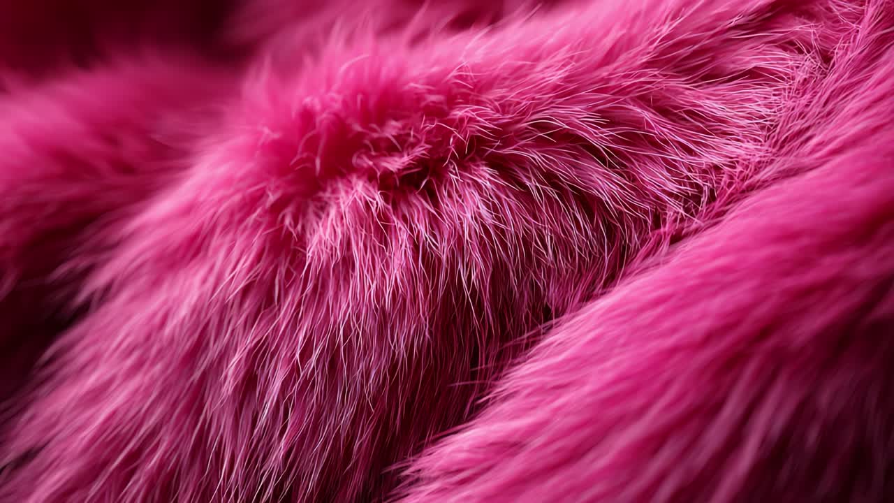 A Close-up Exploration of Luxurious Pink Fur Textures Showcasing the Softness and Intricacies of Vibrant Fiber Patterns Captivating the Eye with Their Rich Color and Unique Visual Appeal