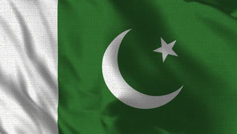 realistic 4k 30 fps flag of the pakistan