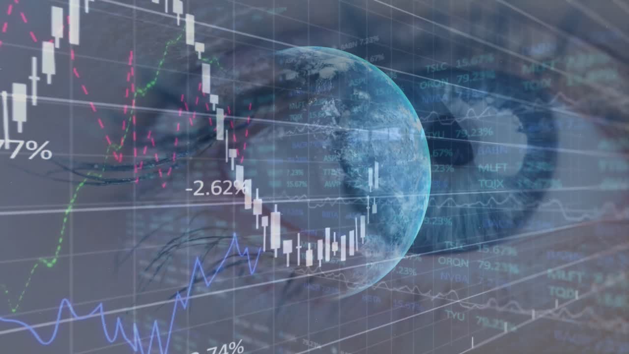 눈 위의 데이터 처리 애니메이션