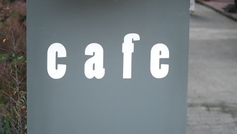 cafe sign