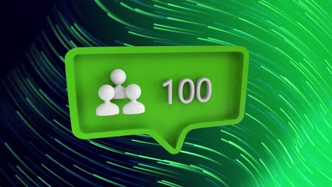 growing-network-people-icon-over-green-light-trails