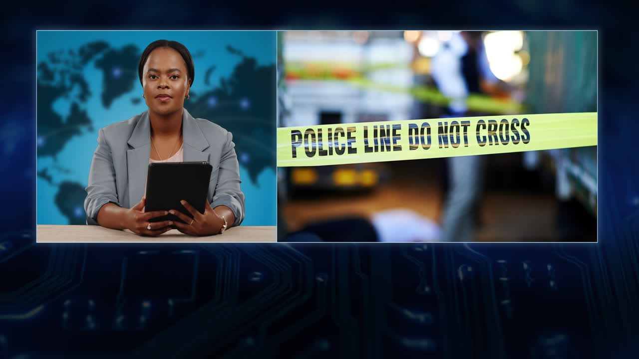 noticias de última hora, mujer y transmisión en estudio de tv