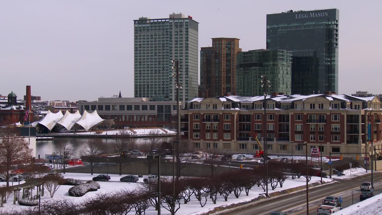 스노우 블랭킷 다운타운 볼티모어 메릴랜드 1