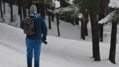 fotógrafo en la nieve