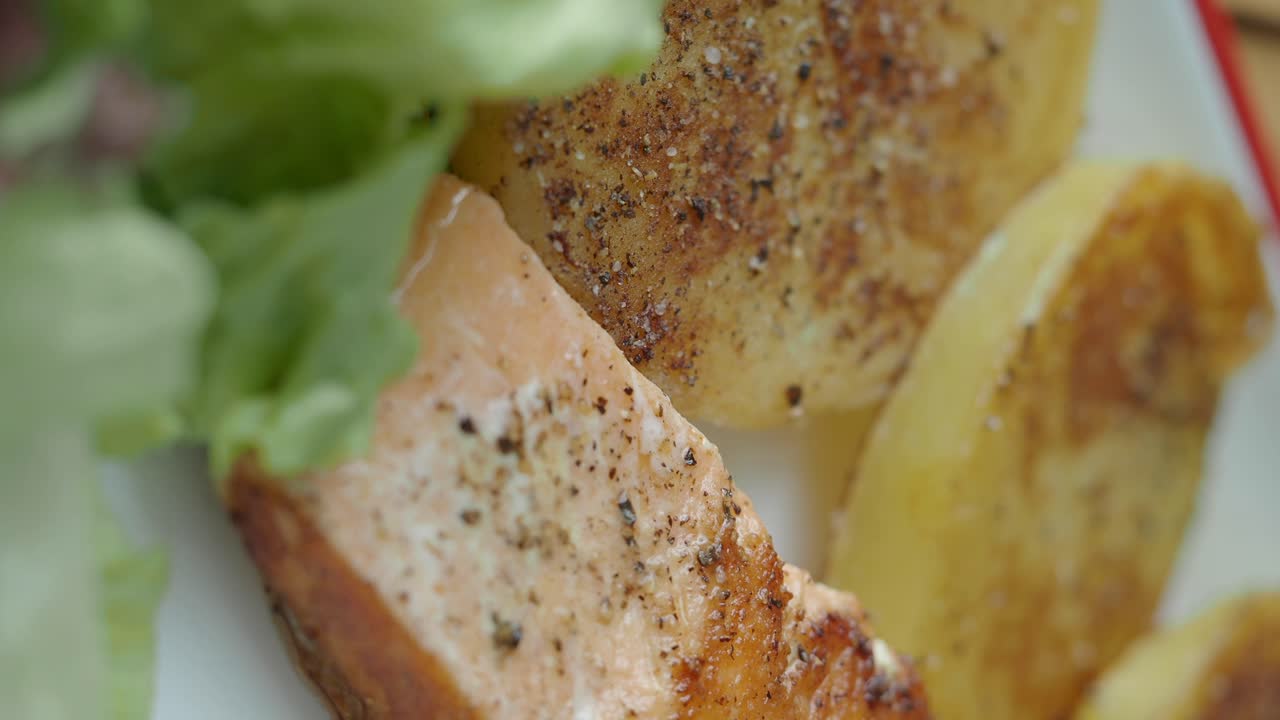 Salmone e patate