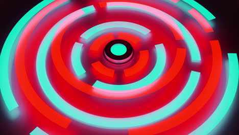 abstract neon spiral design