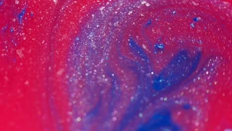 close up at vintage abstract and colorful ink, macro circles liquid spheres