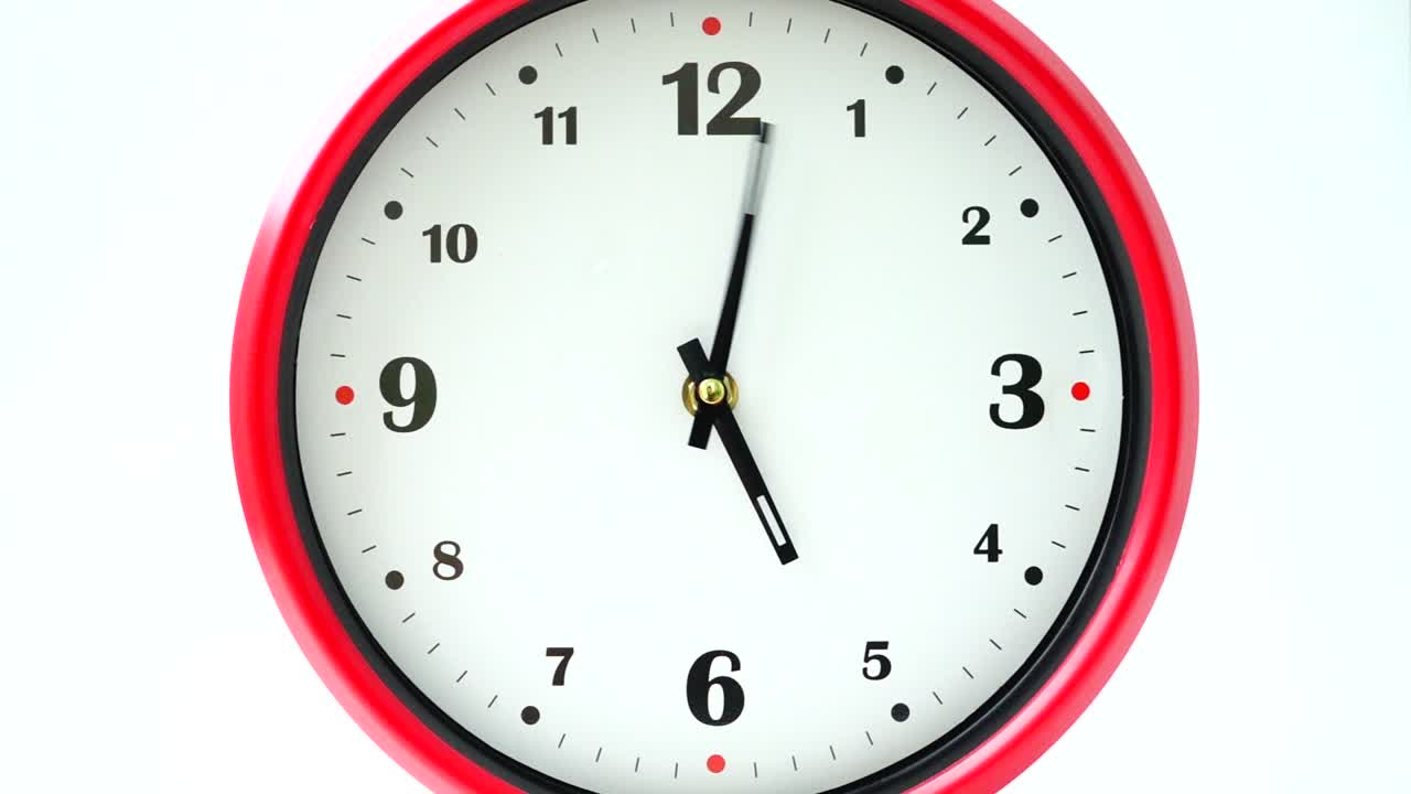 Shooting of hours. Time lapse. Shooting of the dial of hours