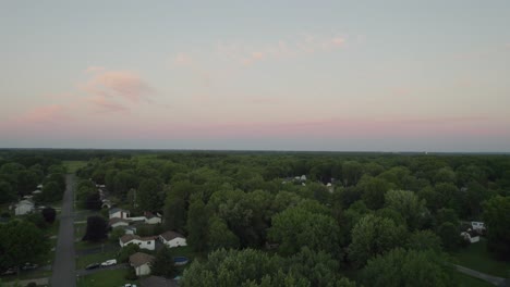 Dolly-in-a-small-town-in-the-middle-of-a-large-conservation-forest