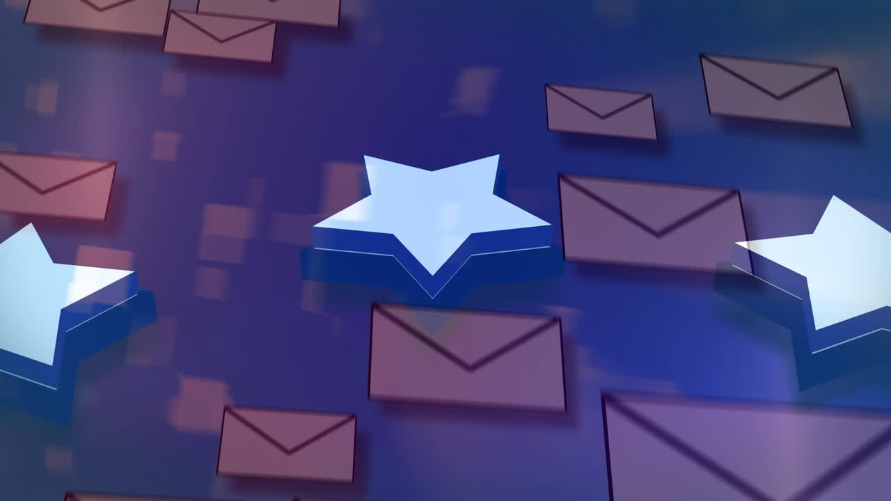 los sobres caen y las estrellas giran para las elecciones estadounidenses.