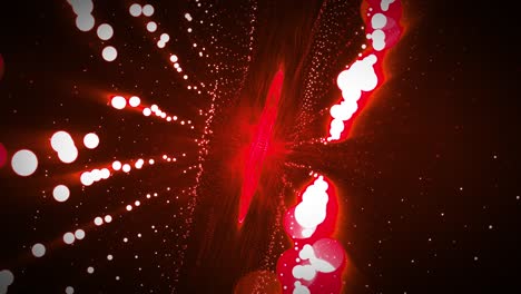 red color bright explosion vivid particles. animated modern vfx design abstraction form. colored opening eye. animated particle images. new digital ai wallpaper