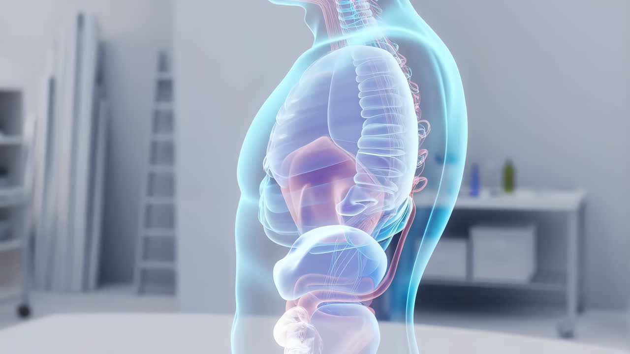 3D Human Anatomy Scan of Internal Organs