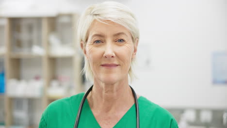 Woman,-vet-and-smile-in-portrait