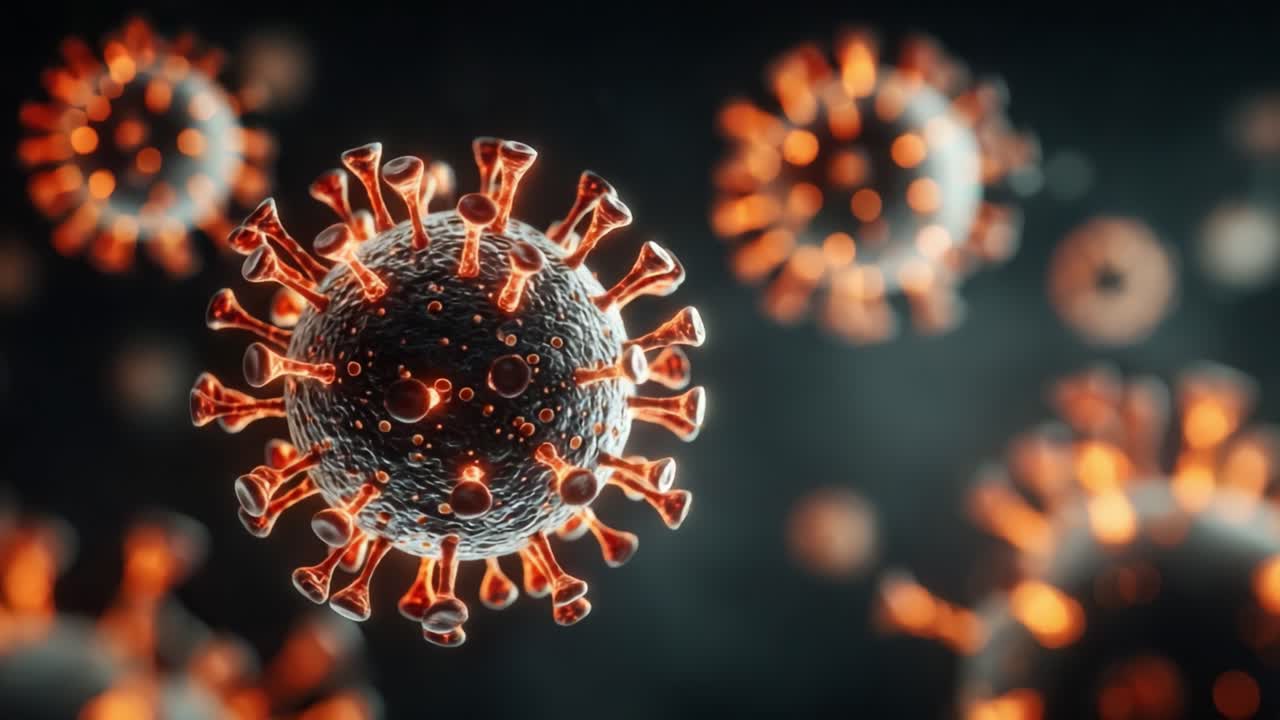 Detaljeret fremstilling af viruspartikler: Et indblik i coronavirus' struktur og dynamik gennem fantastiske mikrografiske billeder