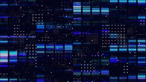animación del procesamiento de datos sobre el paisaje urbano
