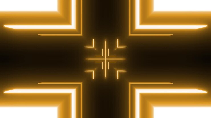 Glowing Neon Cross Pattern