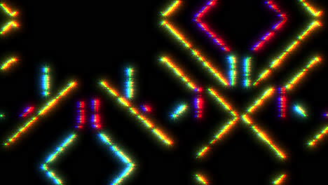 las líneas coloridas forman un patrón intrincado