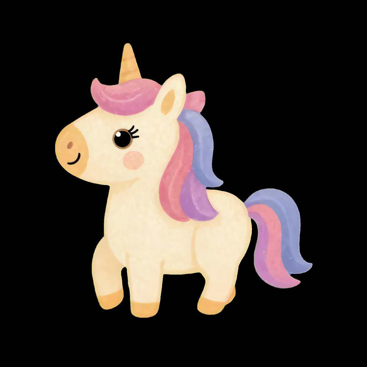 милый мультфильм единорог