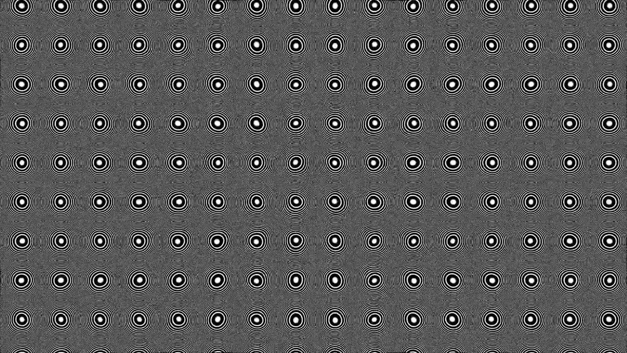 중앙 원은 변동하고 원 반지는 추상적인 배경에서 움직입니다.
