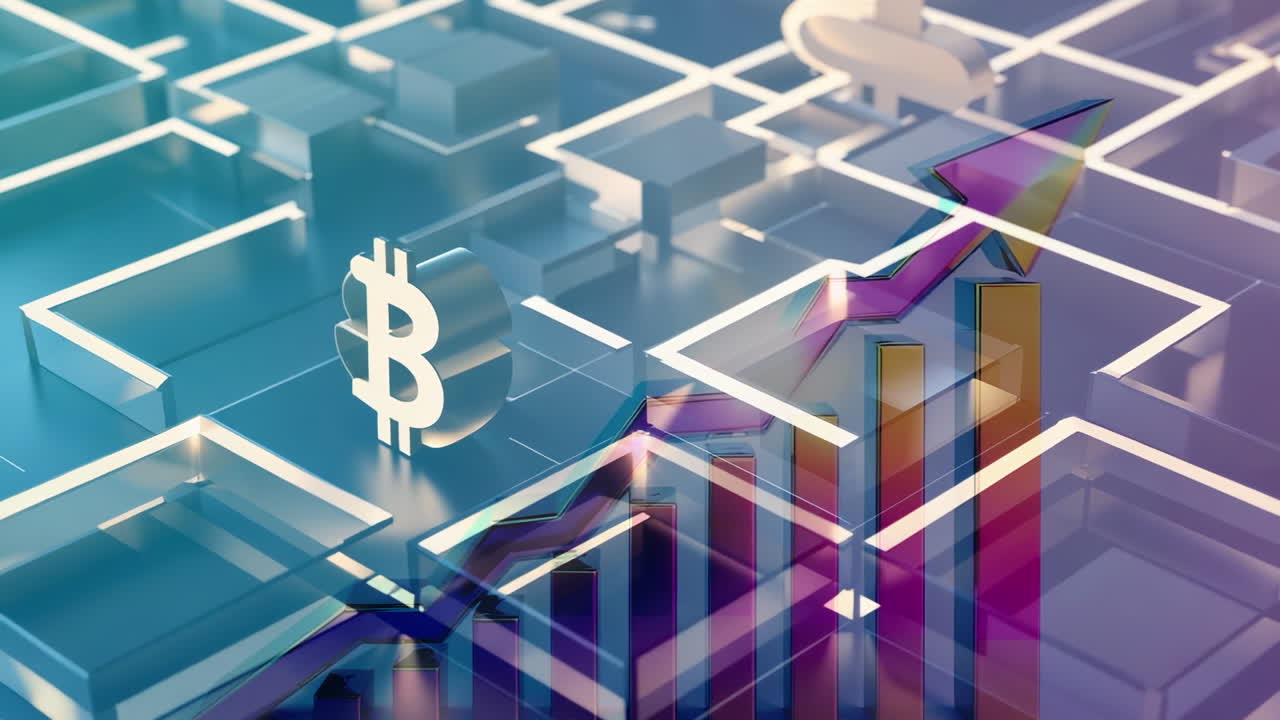 Bitcoin Cryptocurrency Growth and Investment Chart