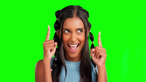 Green-screen-face,-excited