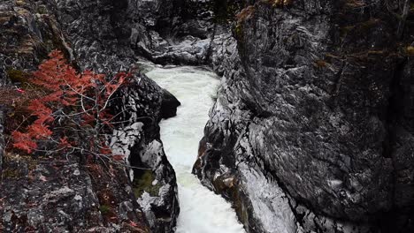 Slow-motion-shot-of-Nairn-waterfall-in-British-Columbia,-Canada