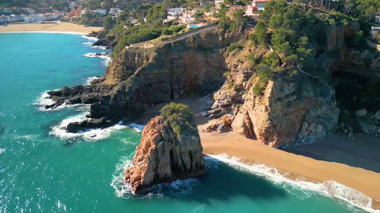 beaches of Spain, aerial views, beach, nudist, naturist