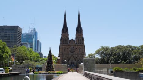 st mary's cathedral, sydney: a christmas view