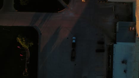 conestoga-equipped semi-truck hauling cargo in the evening in ohio, showcasing efficient logistics and transportation.