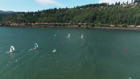 el río hood kiteboarding en la garganta del río columbia kiteboarding río hood oregon