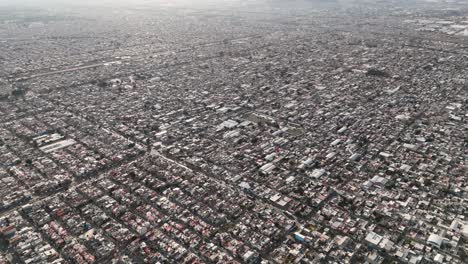 drone captures packed neighborhoods of ecatepec, mexico