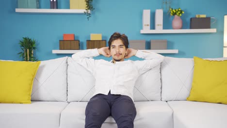calm and peaceful man.